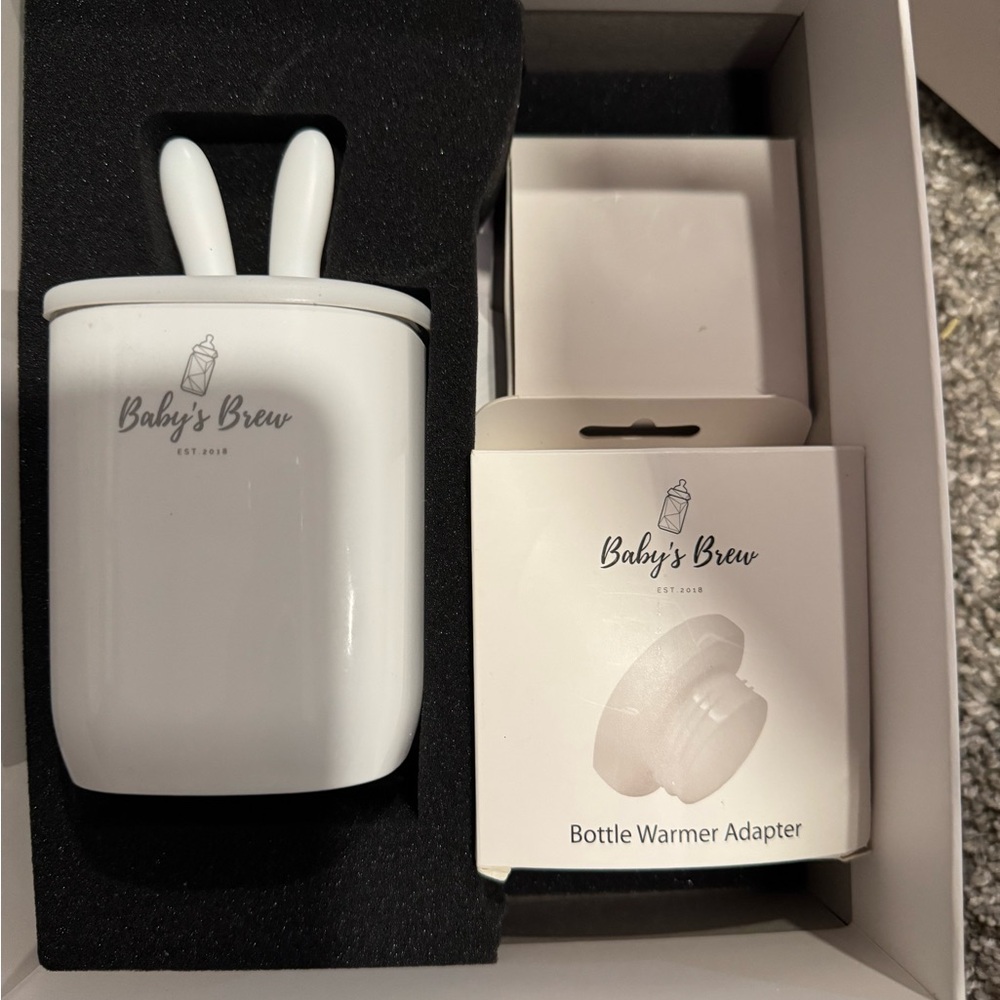 White Bottle Warmer Baby’s Brew